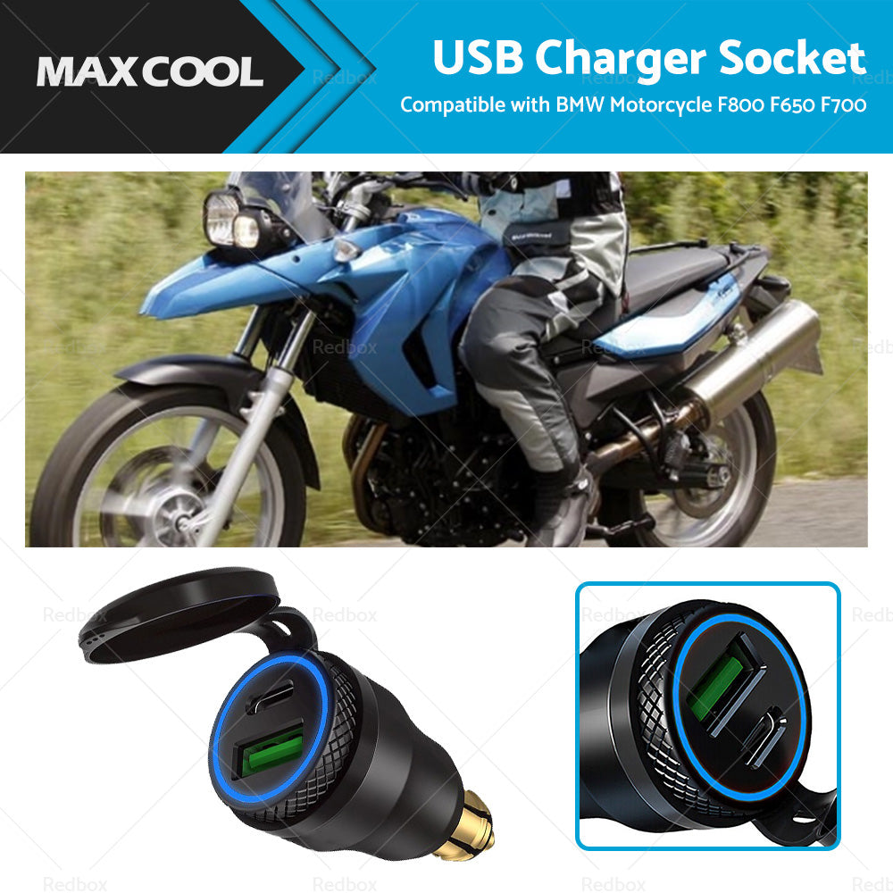 {{ Dual USB Charger Hella DIN Type C Plug Socket Suitable For BMW Ducati Motorcycle }} - Buy Car Parts Online at {{ Kaka Auto Parts }}.