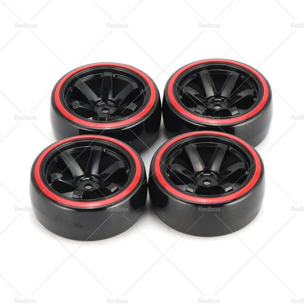 {{ Suitable for Drifting 1 10 RC Drift Cars 4PCS Hard Plastic Rim Tyre Tire Wheel }} - Buy Car Parts Online at {{ Kaka Auto Parts }}.