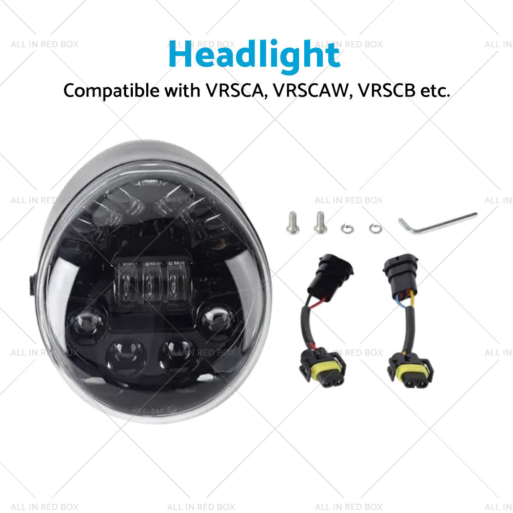 {{ LED Headlight Hi Lo Lamp Suitable For Harley Davidson VROD V-Rod VRSC VRSCA }} - Buy Car Parts Online at {{ Kaka Auto Parts }}.