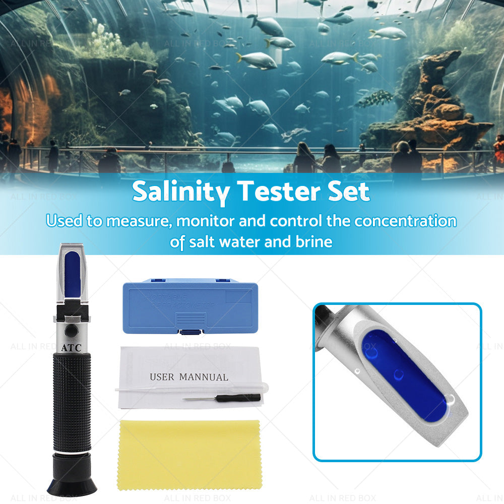 {{ 0-100percent Salinity Refractometer Meter Aquarium Sea Salt Water Tester for Aquarium }} - Buy Car Parts Online at {{ Kaka Auto Parts }}.