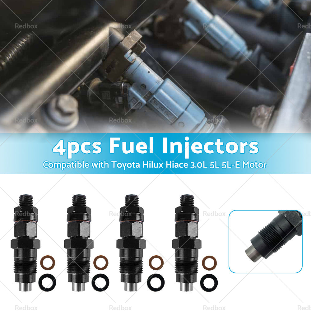 {{ 4X Diesel Fuel Injector Suitable For Toyota Hilux Hiace 3L 5L 23600-59325 97-05 }} - Buy Car Parts Online at {{ Kaka Auto Parts }}.