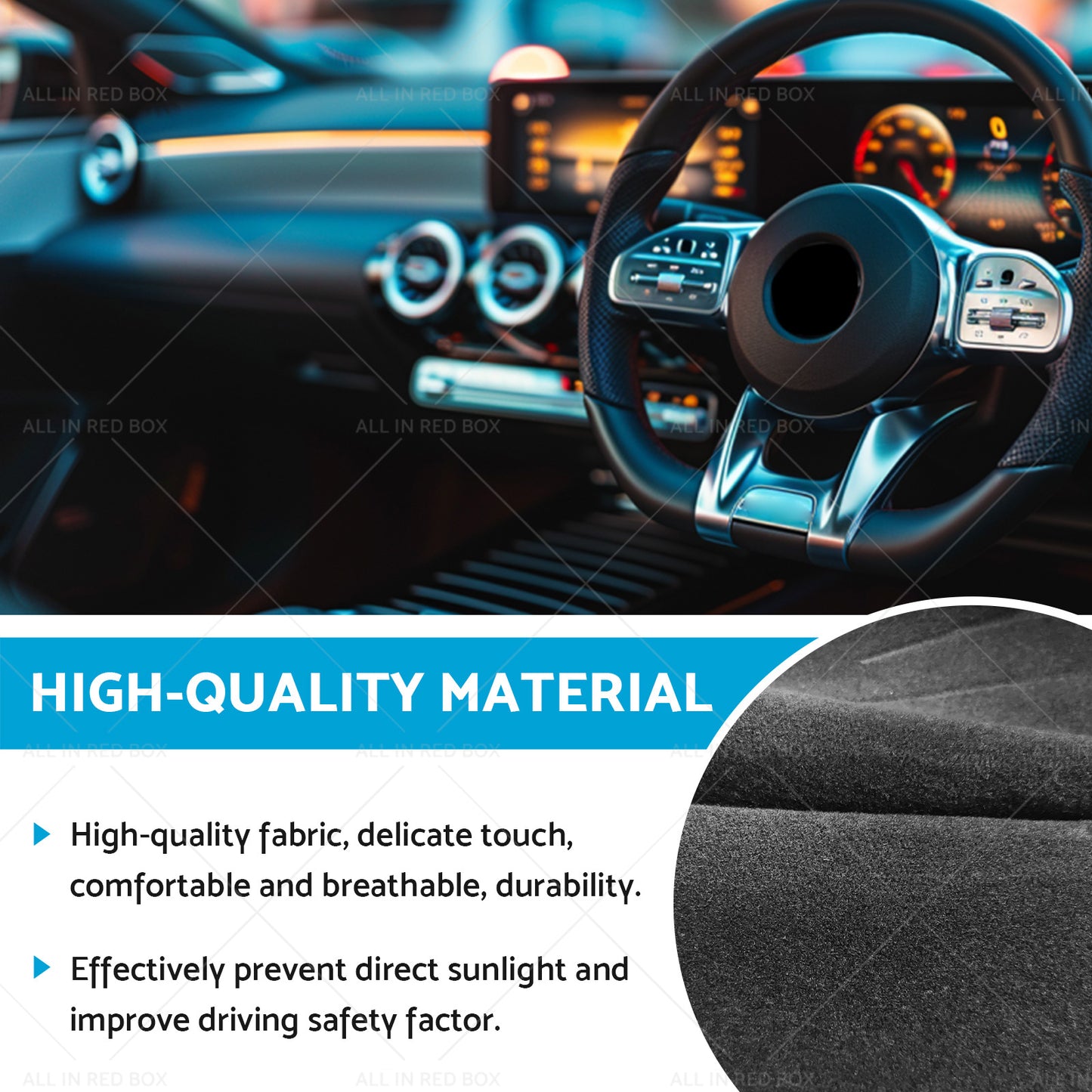 {{ Suitable for Mercedes CLA-Class C117 X117 2013-2019 Dash Mat Cover }} - Buy Car Parts Online at {{ Kaka Auto Parts }}.