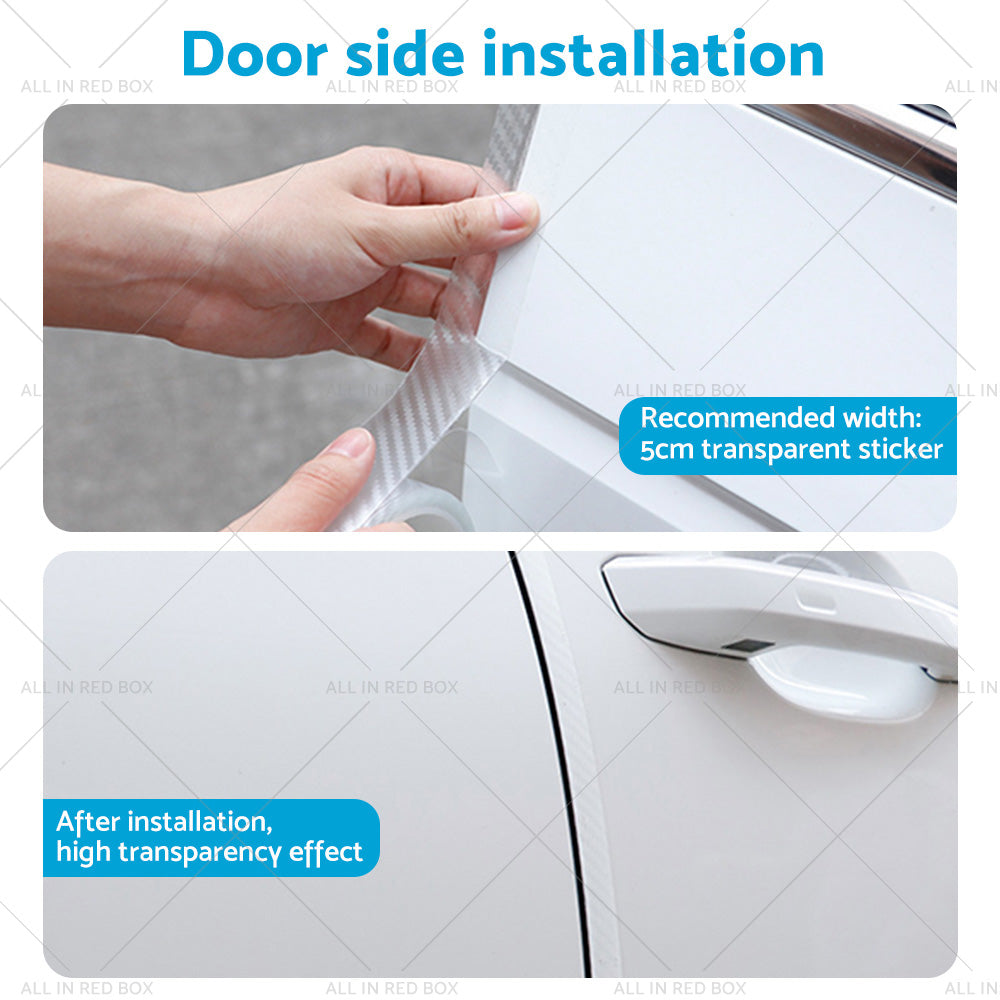 {{ 3m Car Door Sill Protector Carbon Fiber Edge Sticker Rubber Bumper Guard Strip }} - Buy Car Parts Online at {{ Kaka Auto Parts }}.