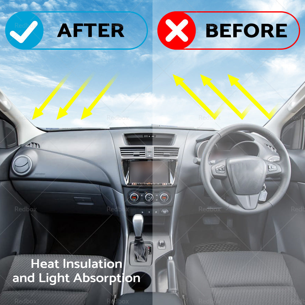 {{ Non-Slip Dash Mat For Mazda BT-50 3. 2L UTE 2011-2021 Dashboard Cover Black }} - Buy Car Parts Online at {{ Kaka Auto Parts }}.