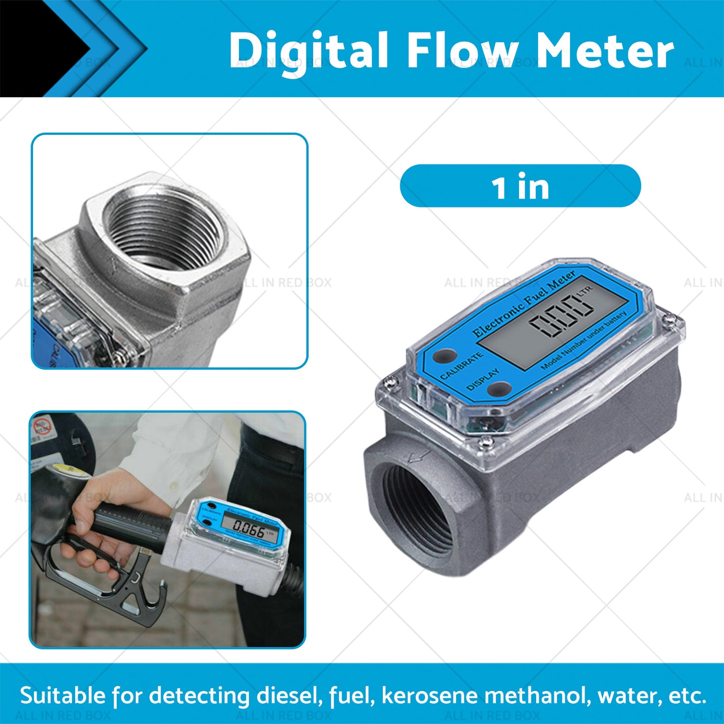 {{ 1 or 1. 5 or 2 inch Turbine Digital Diesel Water Fuel Flow Meter Oval Gear Flow Gauge }} - Buy Car Parts Online at {{ Kaka Auto Parts }}.