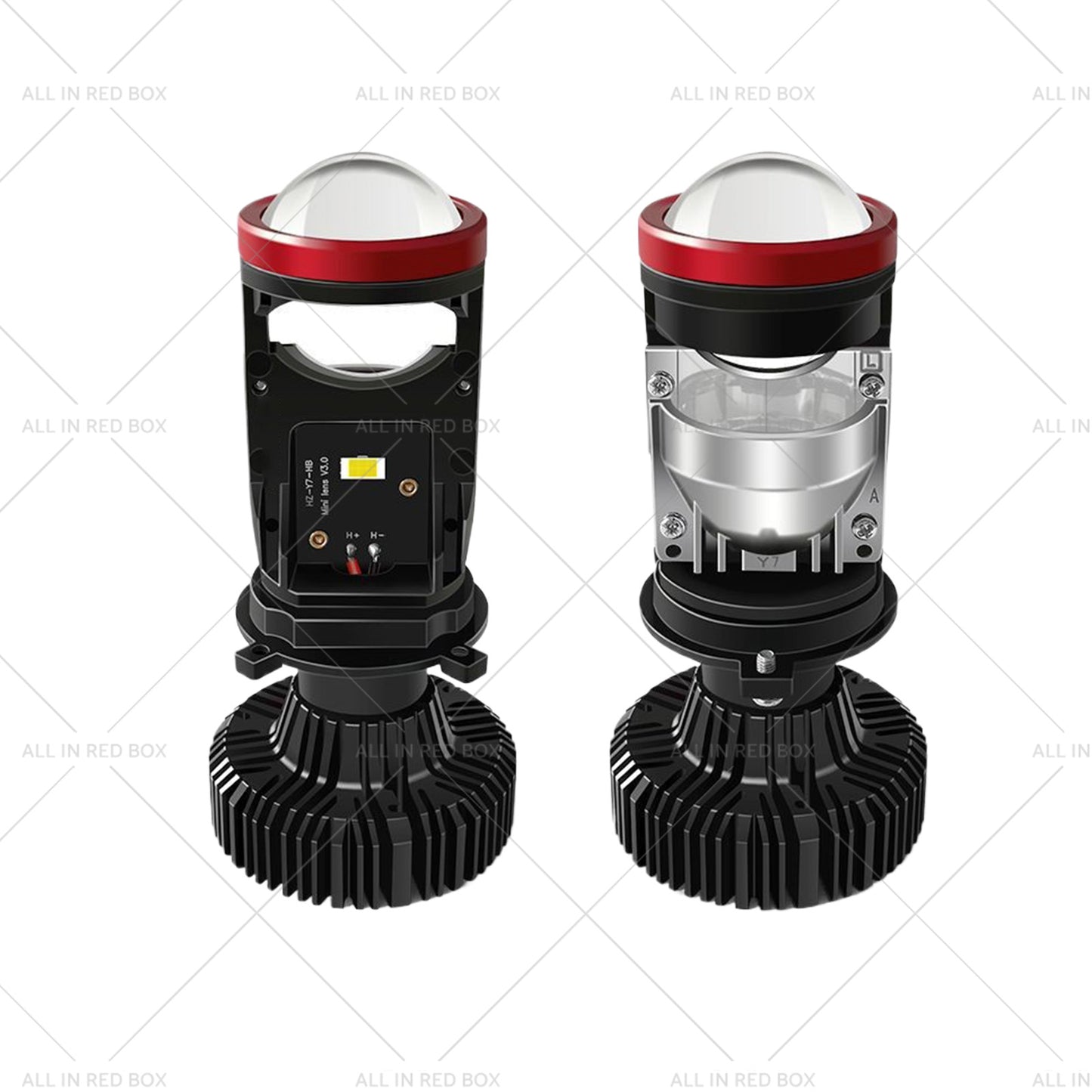 {{ 2x Led Car Lamps H4 Y7D Bi Led Mini Lenses 6000K }} - Buy Car Parts Online at {{ Kaka Auto Parts }}.