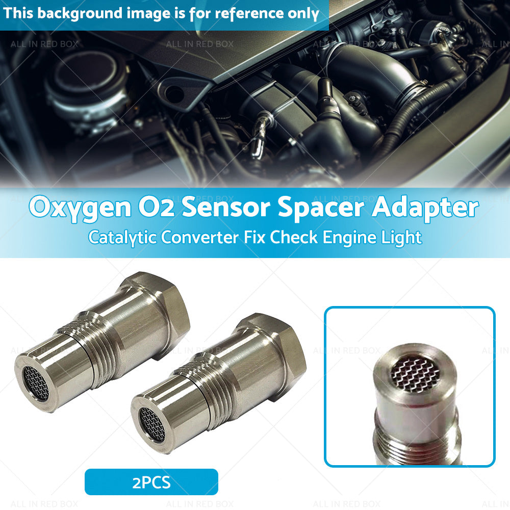 {{ 2PCS Oxygen O2 Sensor Spacer Adapter Catalytic Converter Fix Check Engine Light }} - Buy Car Parts Online at {{ Kaka Auto Parts }}.