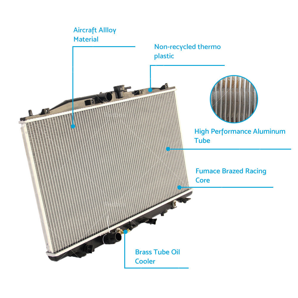 {{ Radiator FIT Honda Accord Euro CL CM 2. 4L 4Cyl 2003-2008 Auto Manual }} - Buy Car Parts Online at {{ Kaka Auto Parts }}.