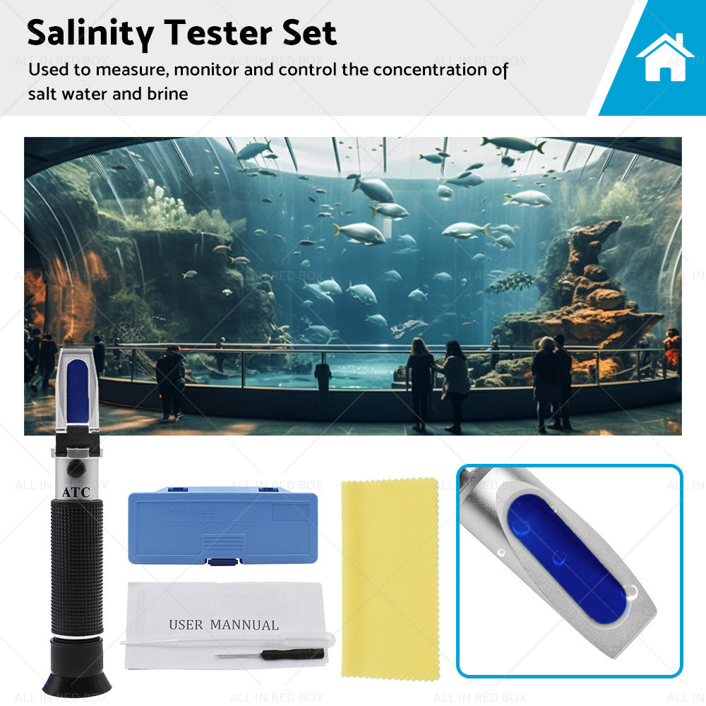 {{ 0-100percent Salinity Refractometer Meter Aquarium Sea Salt Water Tester for Aquarium }} - Buy Car Parts Online at {{ Kaka Auto Parts }}.