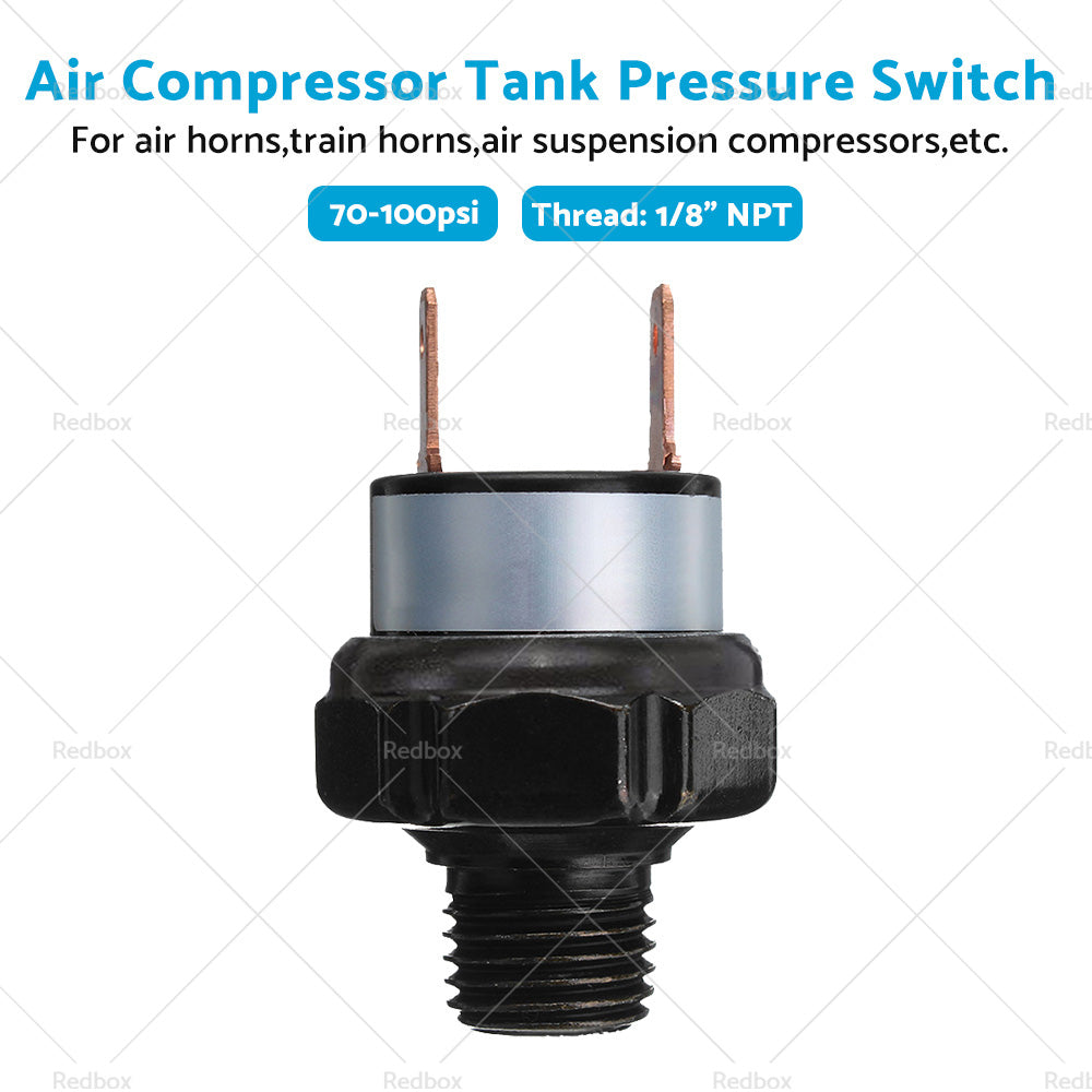 {{ 1 8inch NPT Air Compressor Tank Pressure Control Switch 70psi ON 100psi OFF 12V 24V }} - Buy Car Parts Online at {{ Kaka Auto Parts }}.