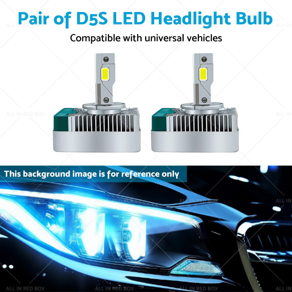 {{ 2pcs D5S LED Headlight Bulbs Conversion Kit Replace HID Xenon Lamps 6000K 90W }} - Buy Car Parts Online at {{ Kaka Auto Parts }}.