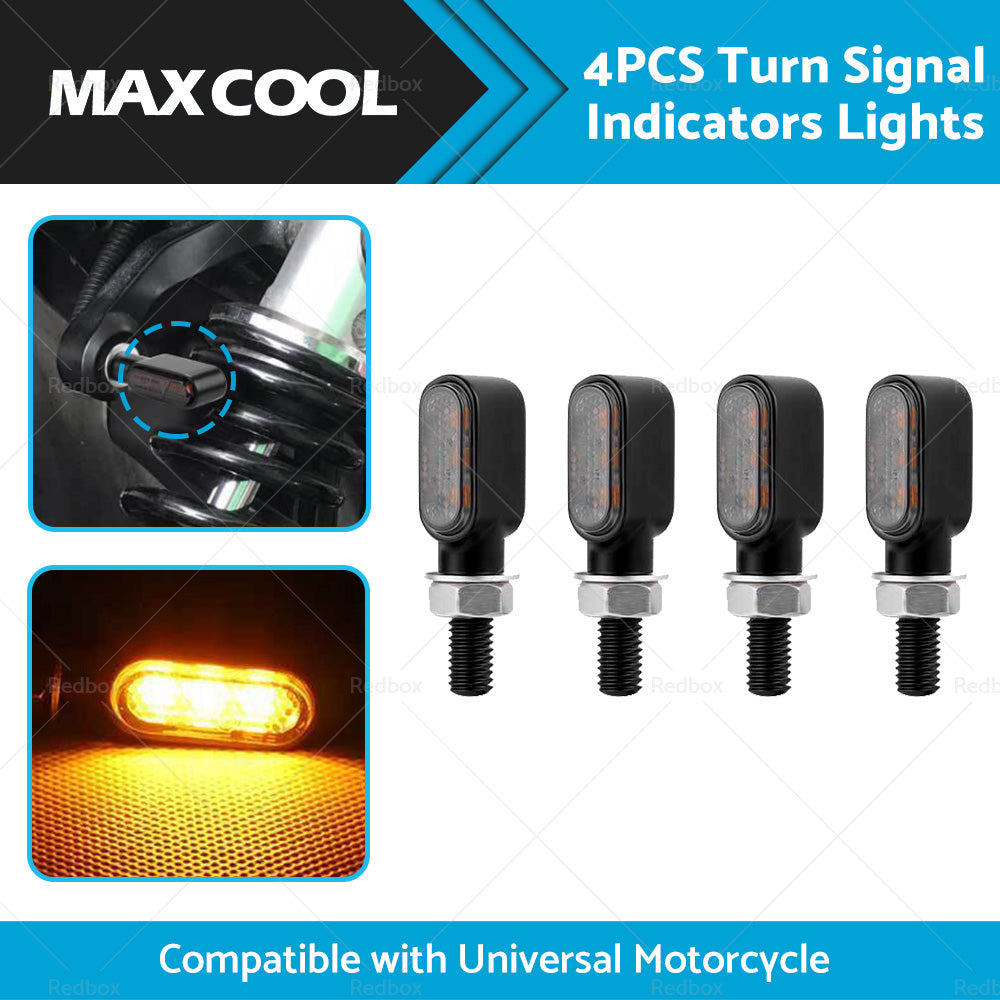 {{ 4x Motorcycle Indicators Turn Signal Blinkers Amber Mini LED Light Universal AU }} - Buy Car Parts Online at {{ Kaka Auto Parts }}.