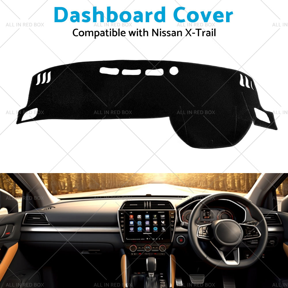 {{ Black Non-Slip Dash Mat Suitable For Nissan X-Trail T33 Qashqai Dashboard Cover }} - Buy Car Parts Online at {{ Kaka Auto Parts }}.