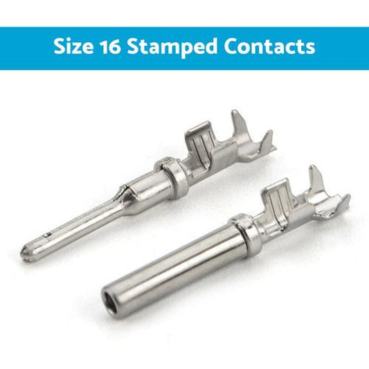 Deutsch Solid Terminal No. 16 Stamped Contact Pins Male Female Suitable for DT S