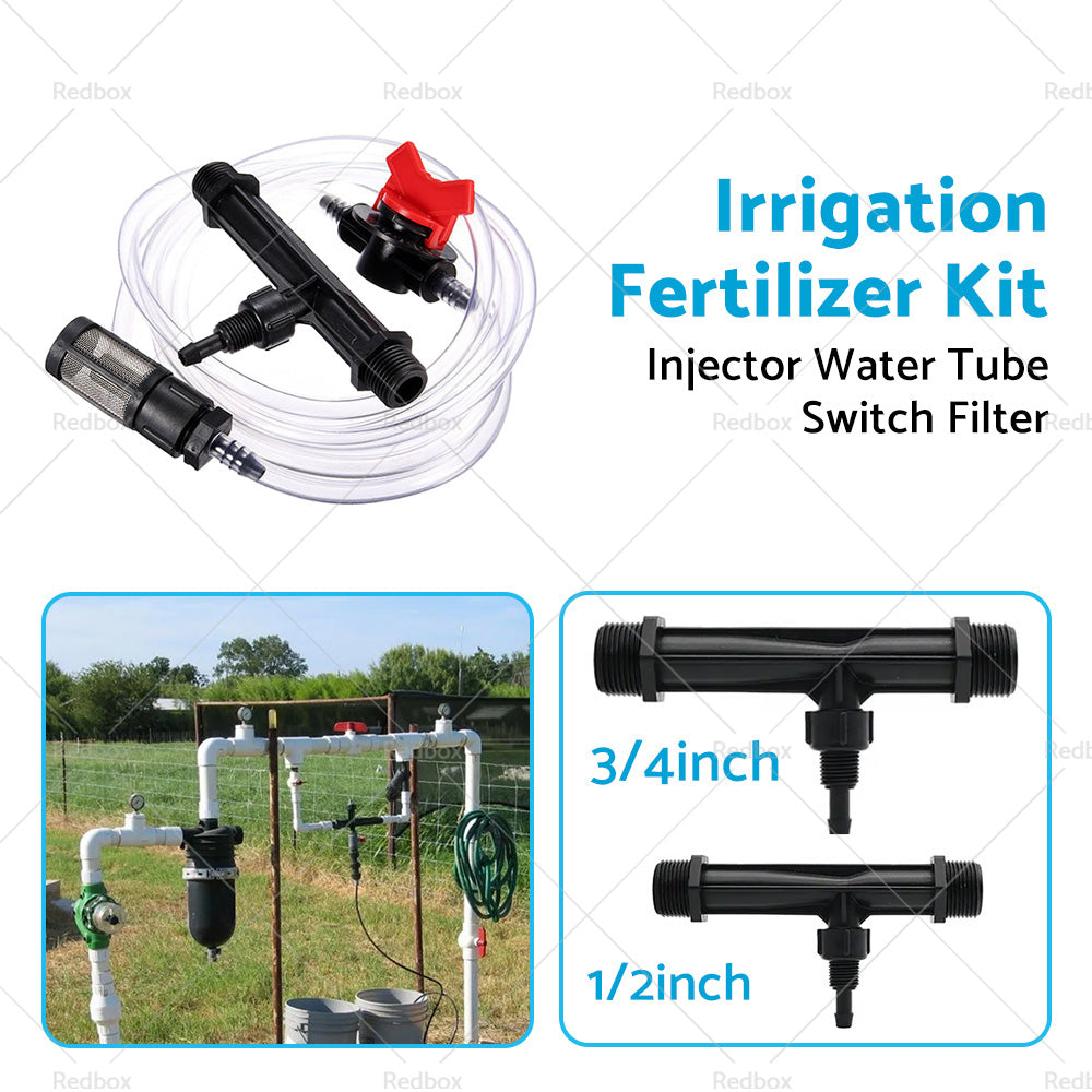 {{ 1/2 3/4 Irrigation Venturi Fertilizer Kit Injector Water Tube Switch Filter }} - Buy Car Parts Online at {{ Kaka Auto Parts }}.