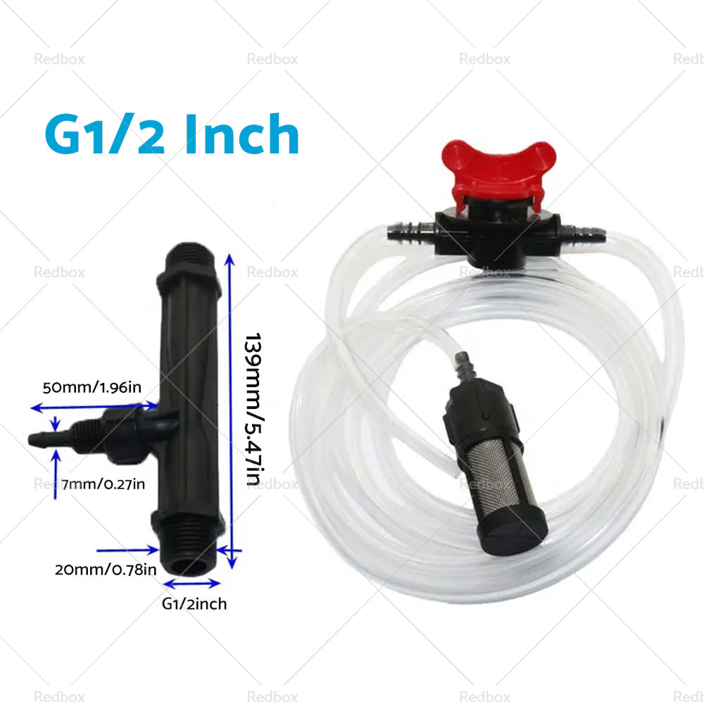 {{ 1/2 3/4 Irrigation Venturi Fertilizer Kit Injector Water Tube Switch Filter }} - Buy Car Parts Online at {{ Kaka Auto Parts }}.