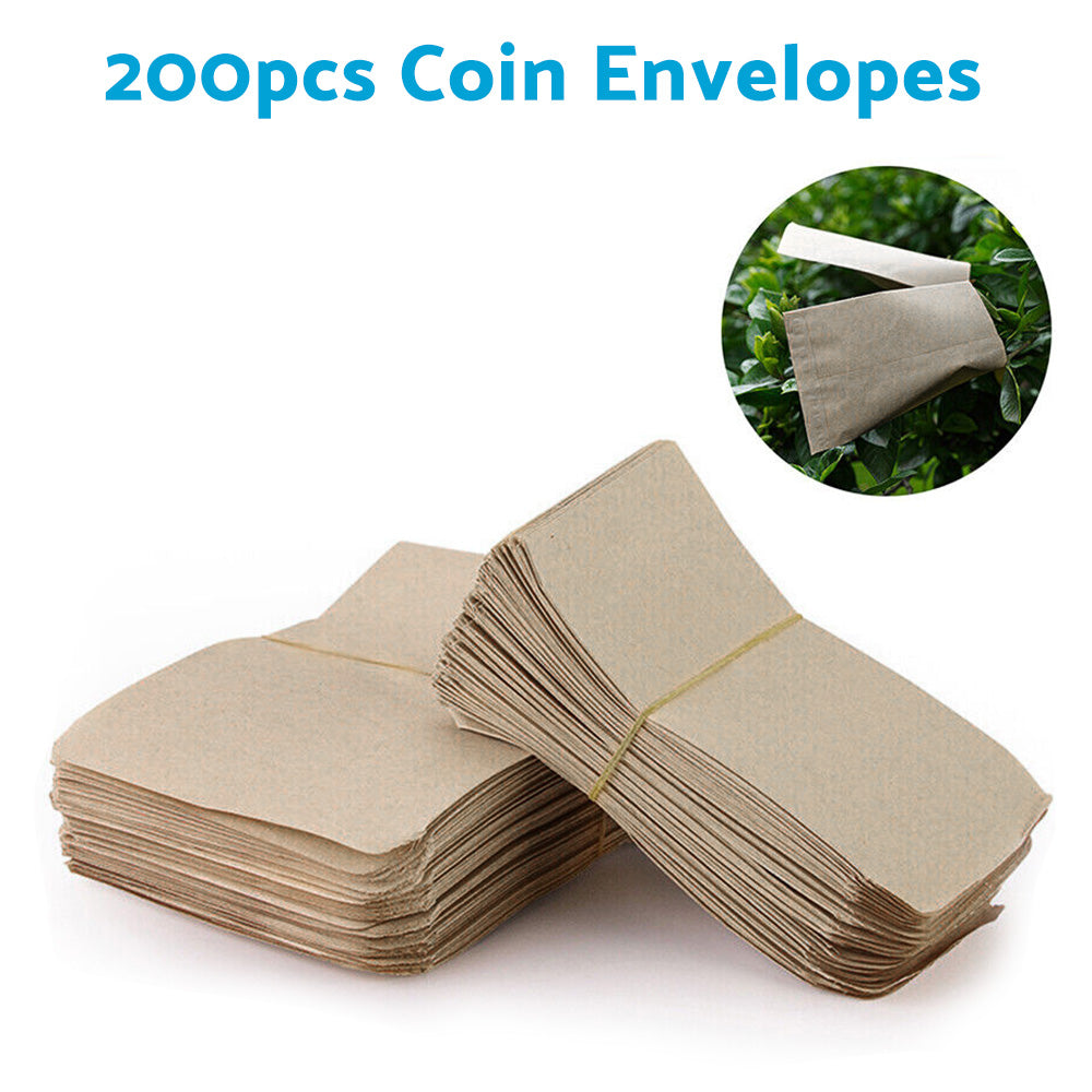 {{ 100/200PCS Coin Envelope Cash Check Ticket Salary Grain Seed Key Post Office }} - Buy Car Parts Online at {{ Kaka Auto Parts }}.