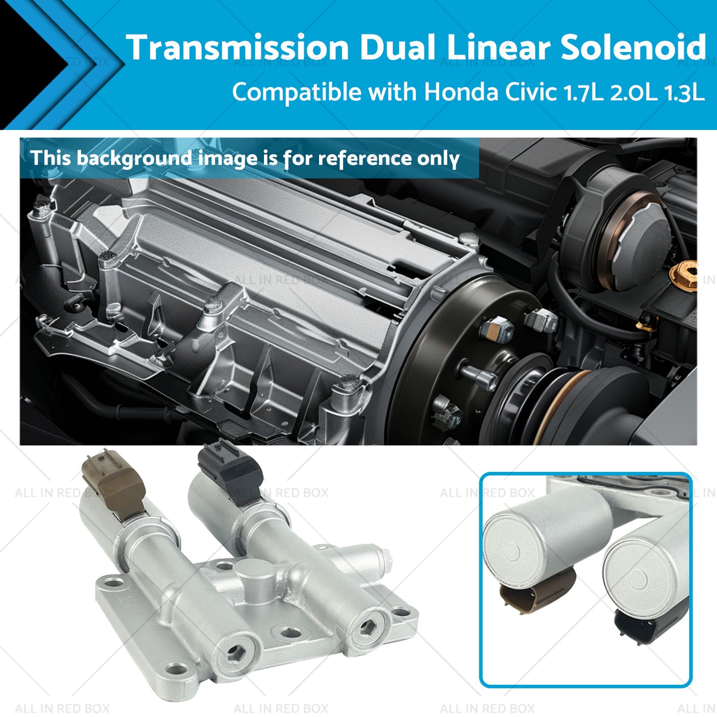 {{ Transmission Dual Linear Solenoid Suitable for Honda Civic 1. 7L 2. 0L 1. 3L 01-05 }} - Buy Car Parts Online at {{ Kaka Auto Parts }}.