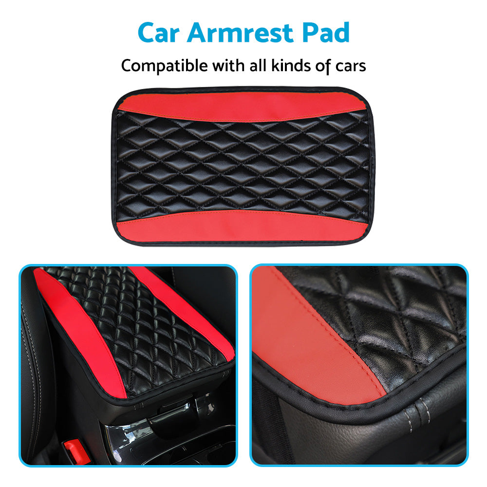 {{ Universal Car Armrest Cushion Cover Center Console Box Pad Protector PU Leather }} - Buy Car Parts Online at {{ Kaka Auto Parts }}.