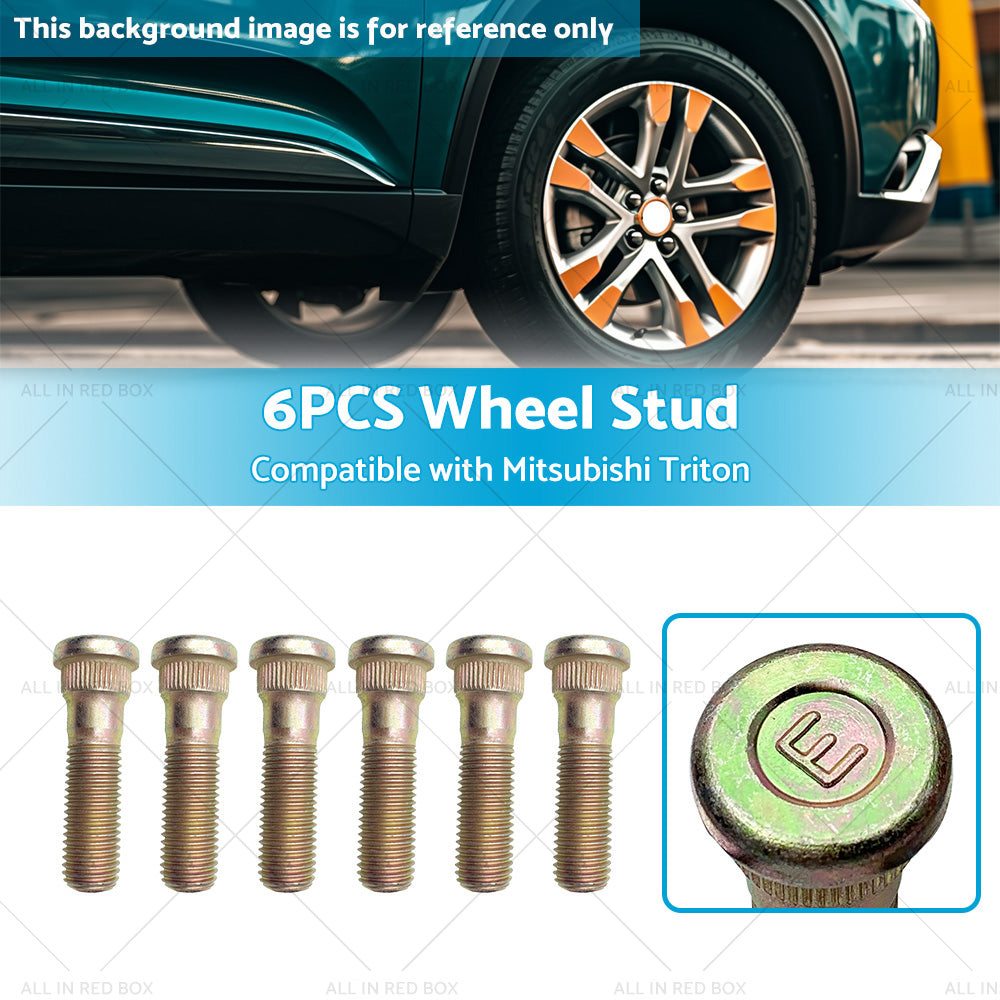 {{ Wheel Stud 6 PCS Suitable For Mitsubishi Triton MH MJ MK ML MN MQ MR }} - Buy Car Parts Online at {{ Kaka Auto Parts }}.