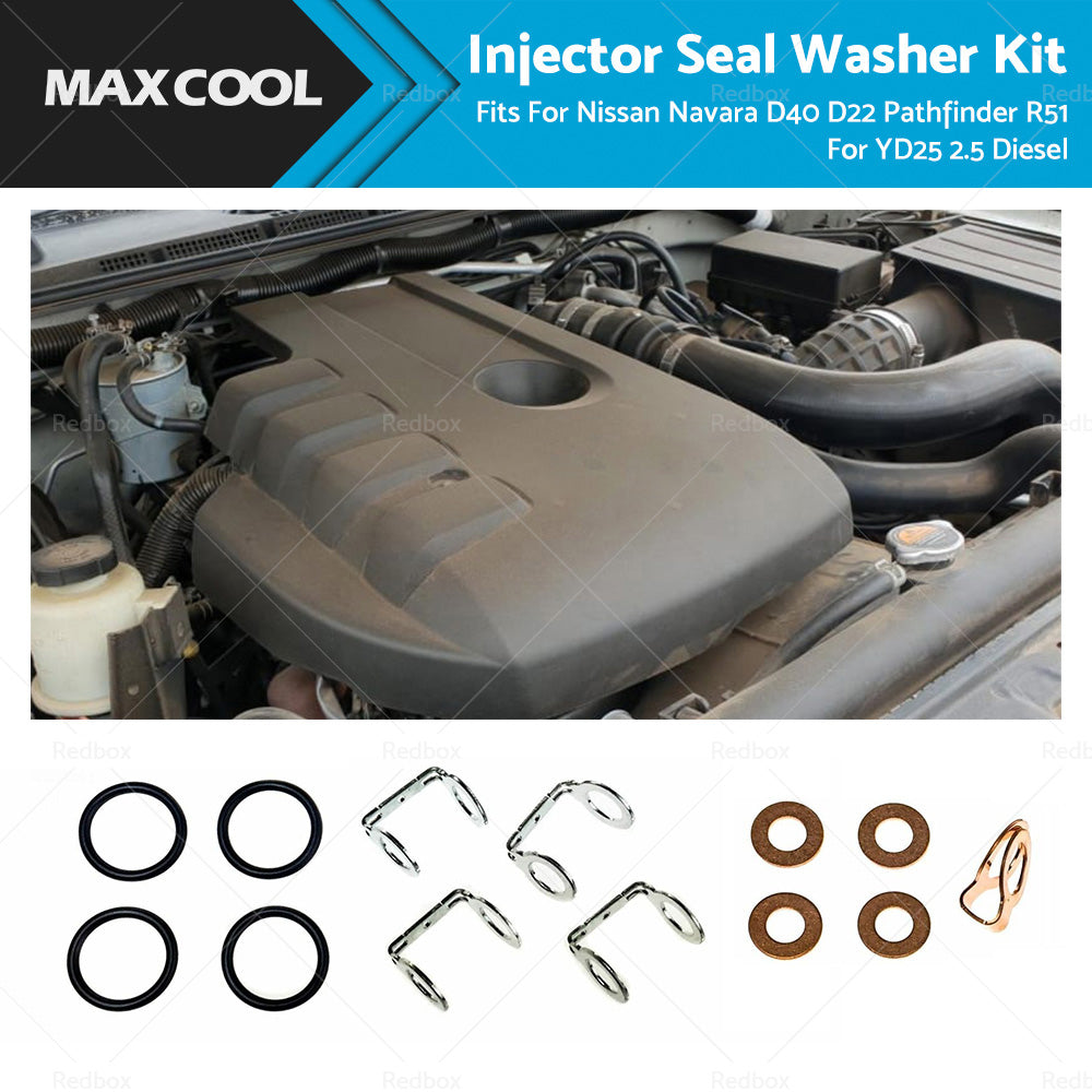 {{ Injector Seal Washer Kit Fits For Nissan Navara D40 D22 Pathfinder R51 YD25 2. 5 }} - Buy Car Parts Online at {{ Kaka Auto Parts }}.