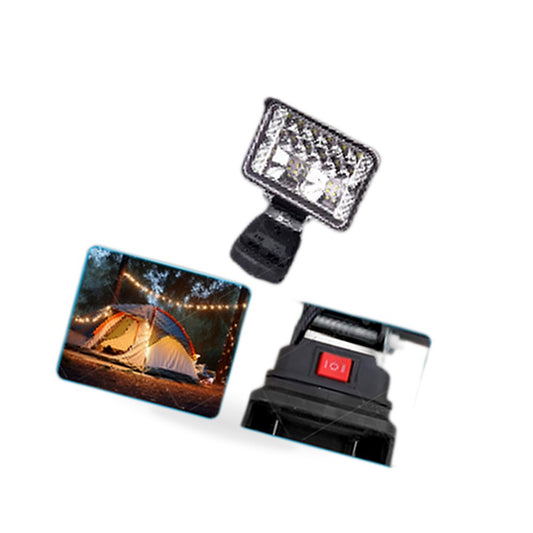 3in 18V LED Work Light Torch with 2x USB Ports Suitable for Makita