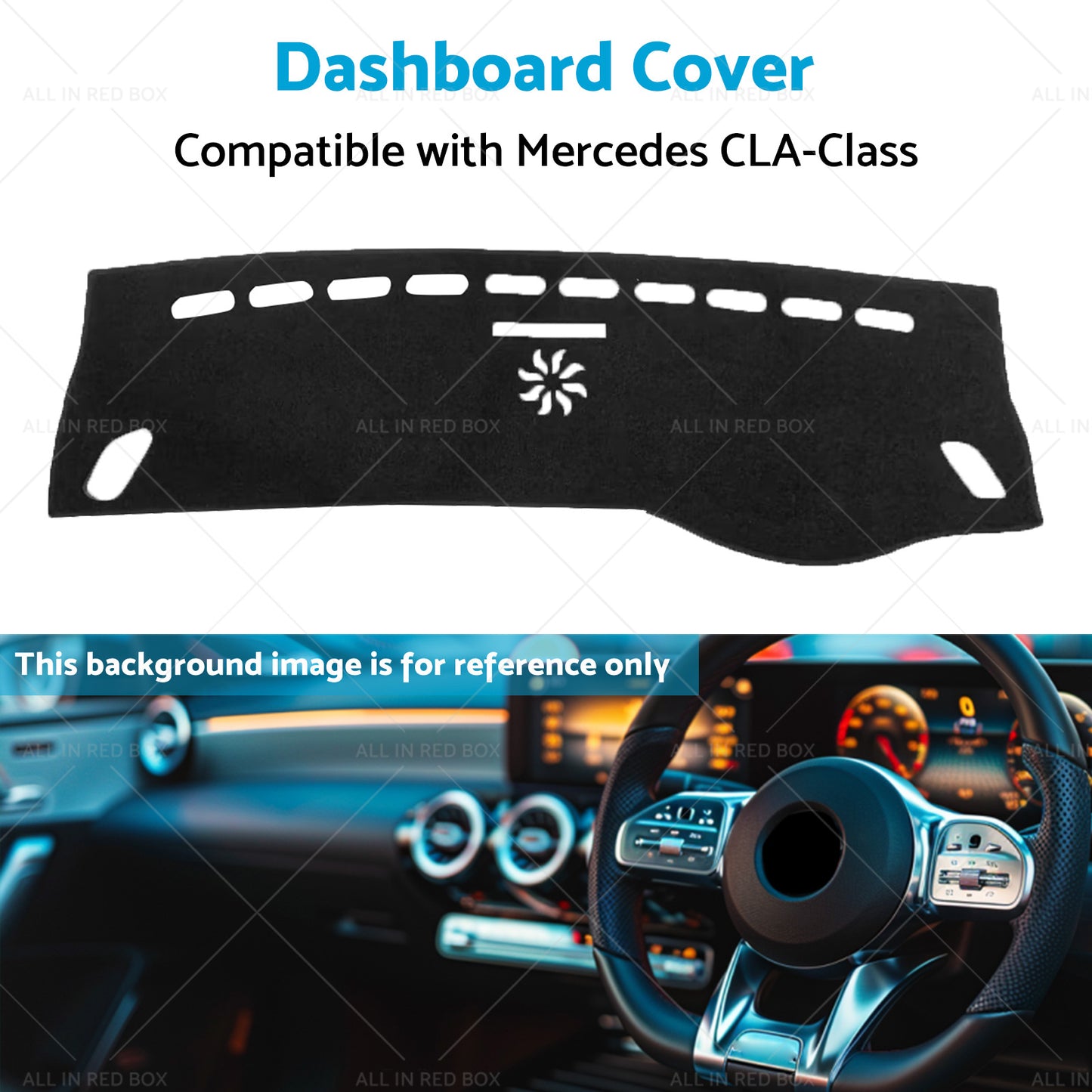 {{ Suitable for Mercedes CLA-Class C117 X117 2013-2019 Dash Mat Cover }} - Buy Car Parts Online at {{ Kaka Auto Parts }}.