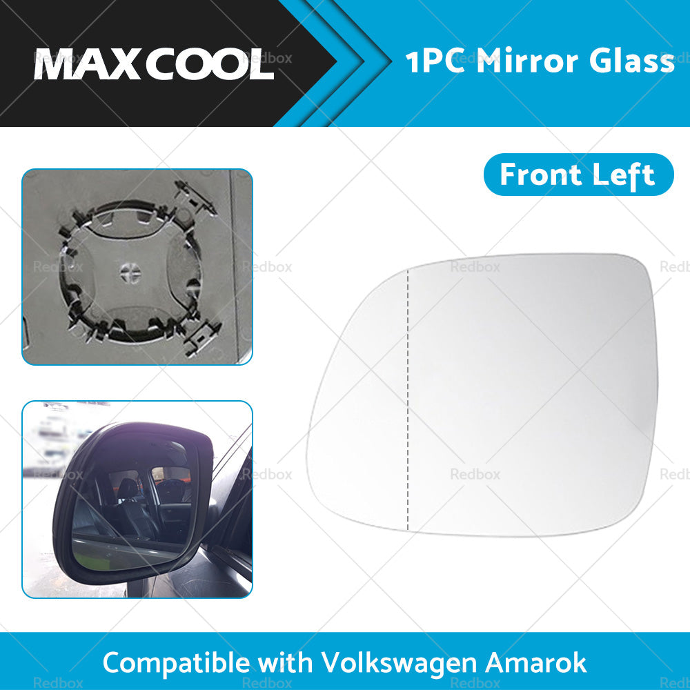 {{ Suitable for VW AMAROK 2010-2018 Left Side Mirror Glass With Heated Convex base }} - Buy Car Parts Online at {{ Kaka Auto Parts }}.