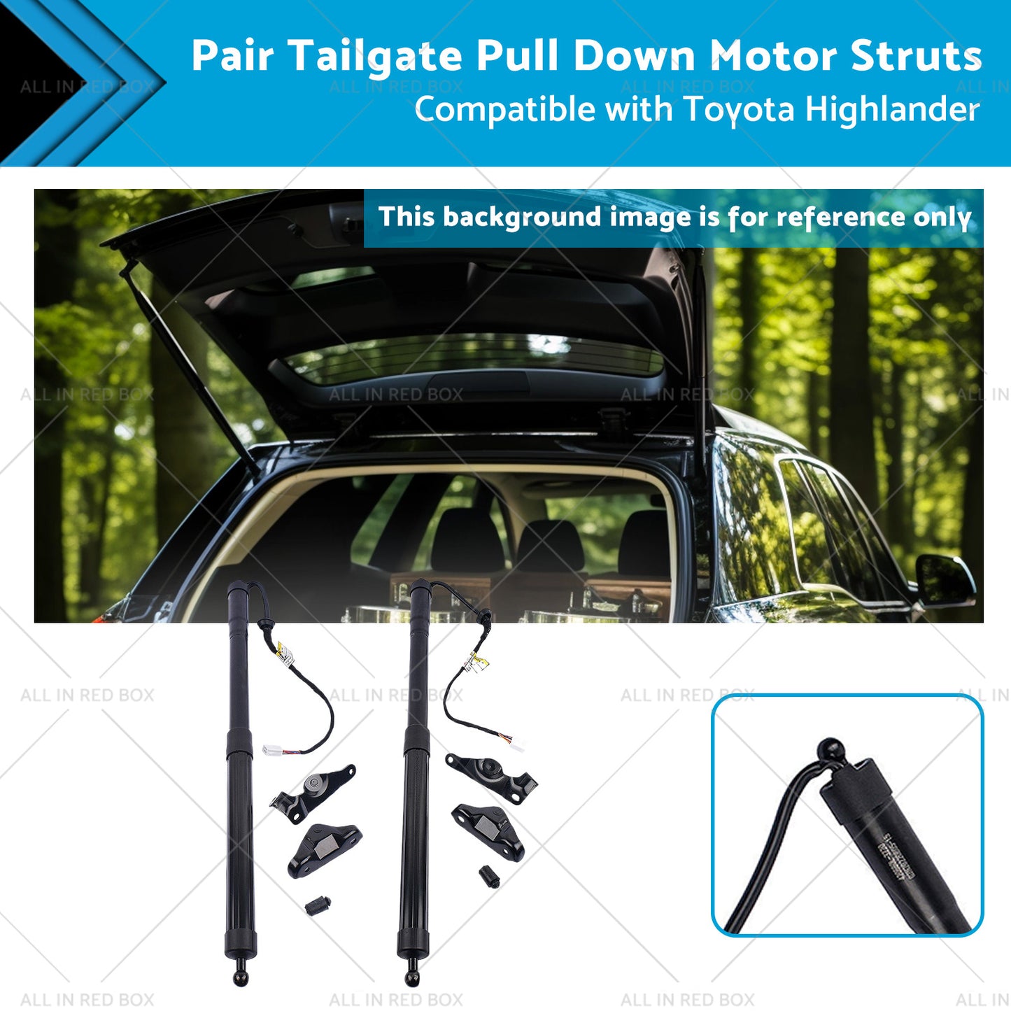{{ Pair Tailgate Pull Down Motor Struts Suitable for 14-19 Toyota Highlander 3. 5L }} - Buy Car Parts Online at {{ Kaka Auto Parts }}.