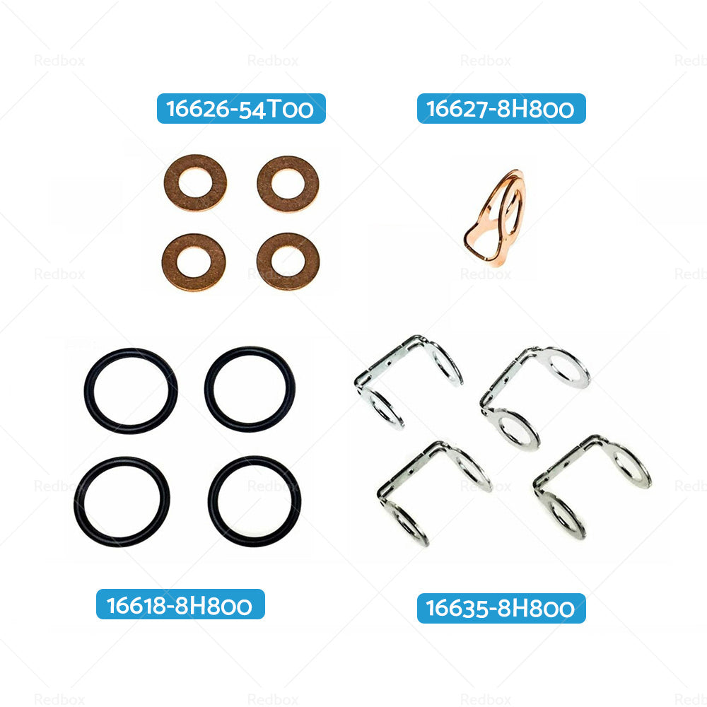 {{ Injector Seal Washer Kit Fits For Nissan Navara D40 D22 Pathfinder R51 YD25 2. 5 }} - Buy Car Parts Online at {{ Kaka Auto Parts }}.
