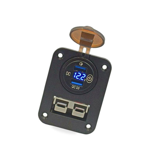 50A Dual USB Socket Flush Mount Recessed Plate Suitable for QC 3.0