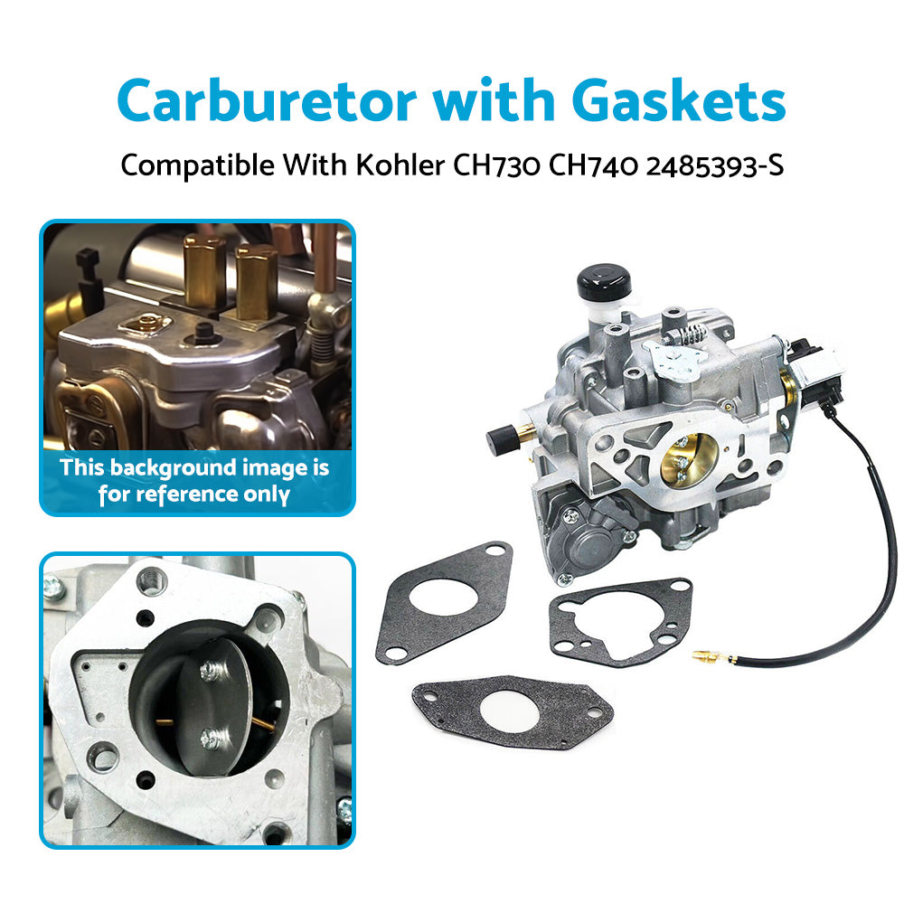 {{ Carburetor Carby Carb with Gaskets Suitable For Kohler CH730 CH740 2485393-S }} - Buy Car Parts Online at {{ Kaka Auto Parts }}.