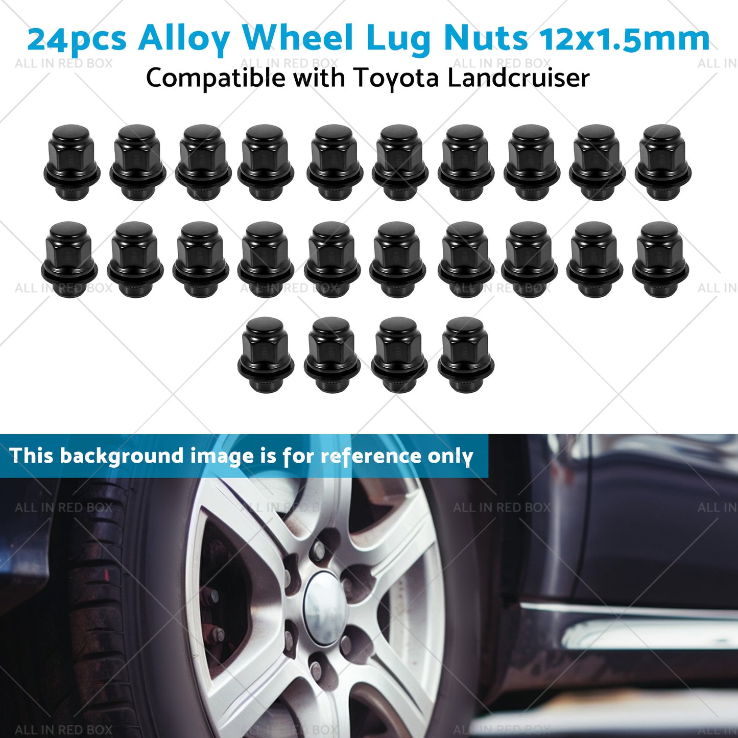 {{ 24pcs Extreme 12x1. 5mm Alloy Wheel Lug Nuts Suitable for Toyota Landcruiser 200 }} - Buy Car Parts Online at {{ Kaka Auto Parts }}.
