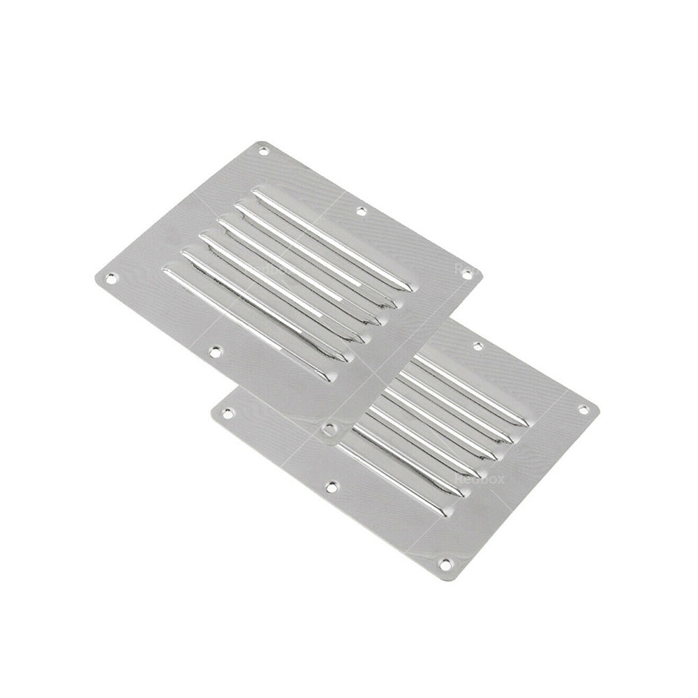 {{ 2PCS Stainless Steel Rectangular Air Vent For Caravan Boat Wall Eave Home }} - Buy Car Parts Online at {{ Kaka Auto Parts }}.
