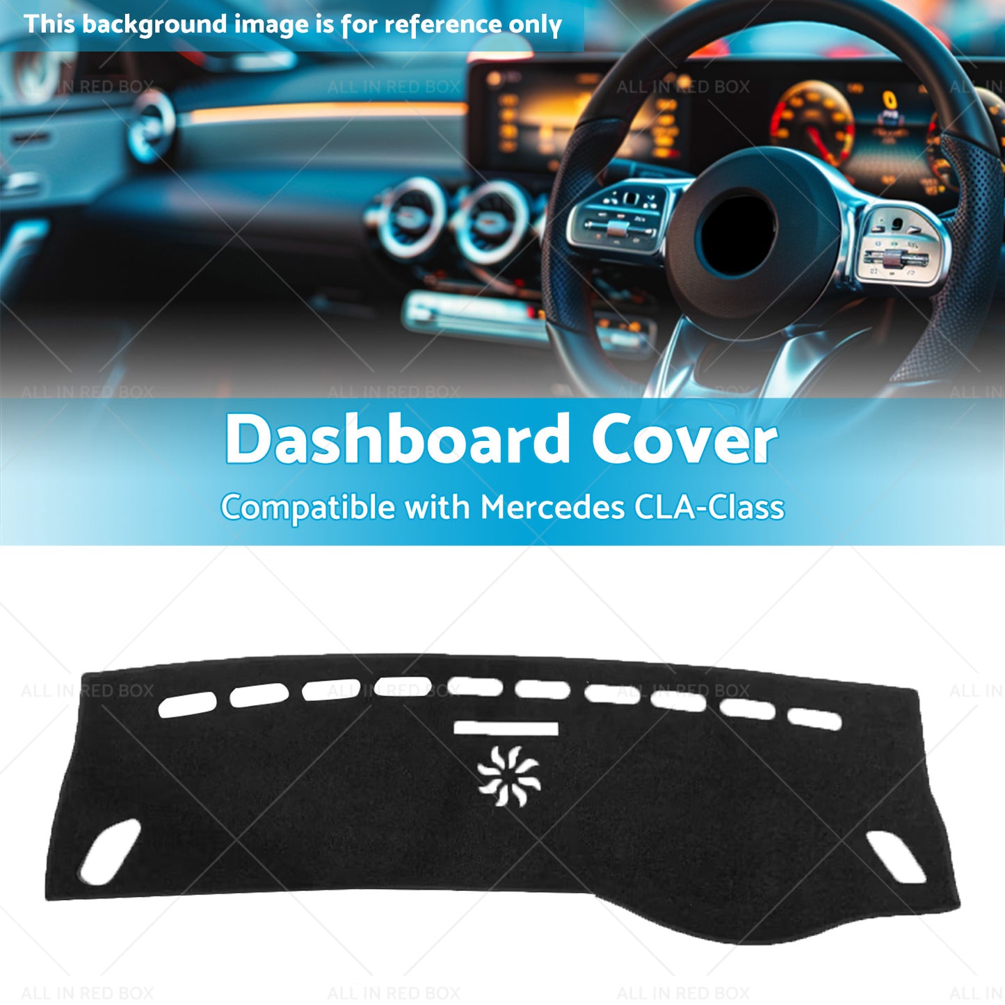 {{ Suitable for Mercedes CLA-Class C117 X117 2013-2019 Dash Mat Cover }} - Buy Car Parts Online at {{ Kaka Auto Parts }}.