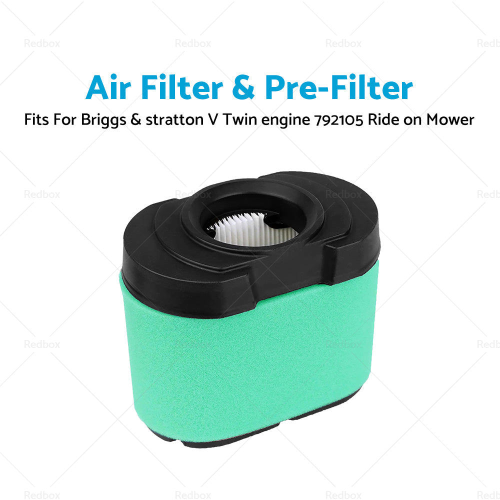 {{ Air Filter and Pre-Filter For Briggs and Stratton V Twin Engine 792105 Ride on Mower }} - Buy Car Parts Online at {{ Kaka Auto Parts }}.