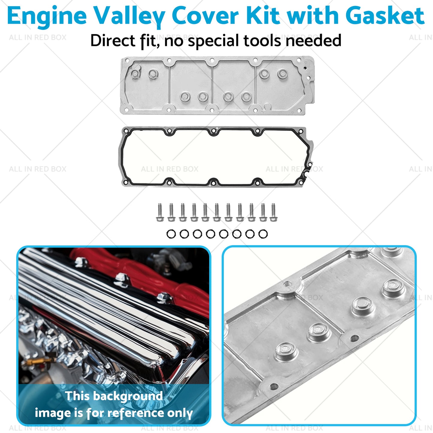 Engine Valley Cover Kit w/Gasket Suitable For GMC Silverado SUV LS2 07-13