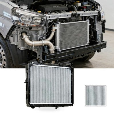 {{ Radiator Suitable for Kia Pregio K2700 2.7L Diesel 2002-2006 400mm Core }} - Buy Car Parts Online at {{ Kaka Auto Parts }}.