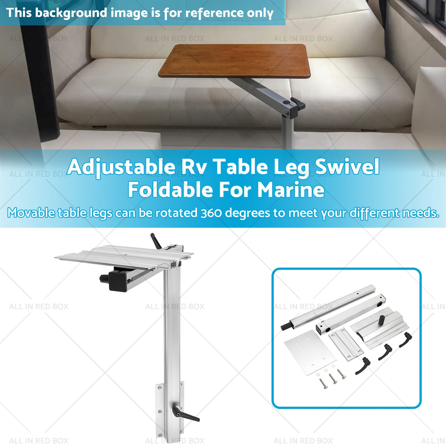 {{ Adjustable Rv Table Leg Swivel Foldable For MarineAluminum Alloy AU }} - Buy Car Parts Online at {{ Kaka Auto Parts }}.
