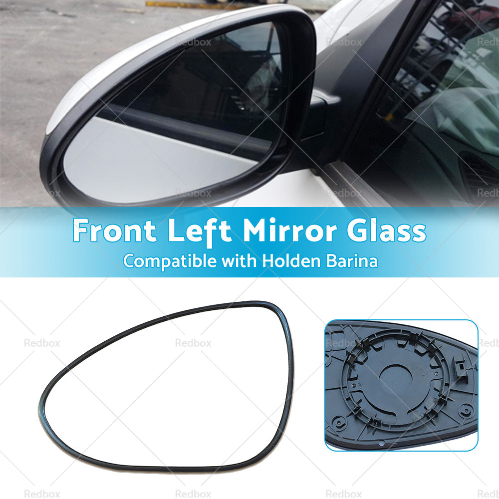 {{ Suitable for Holden Barina 2011-ONWARD Left Mirror Glass w Back Plate NO HEATED }} - Buy Car Parts Online at {{ Kaka Auto Parts }}.