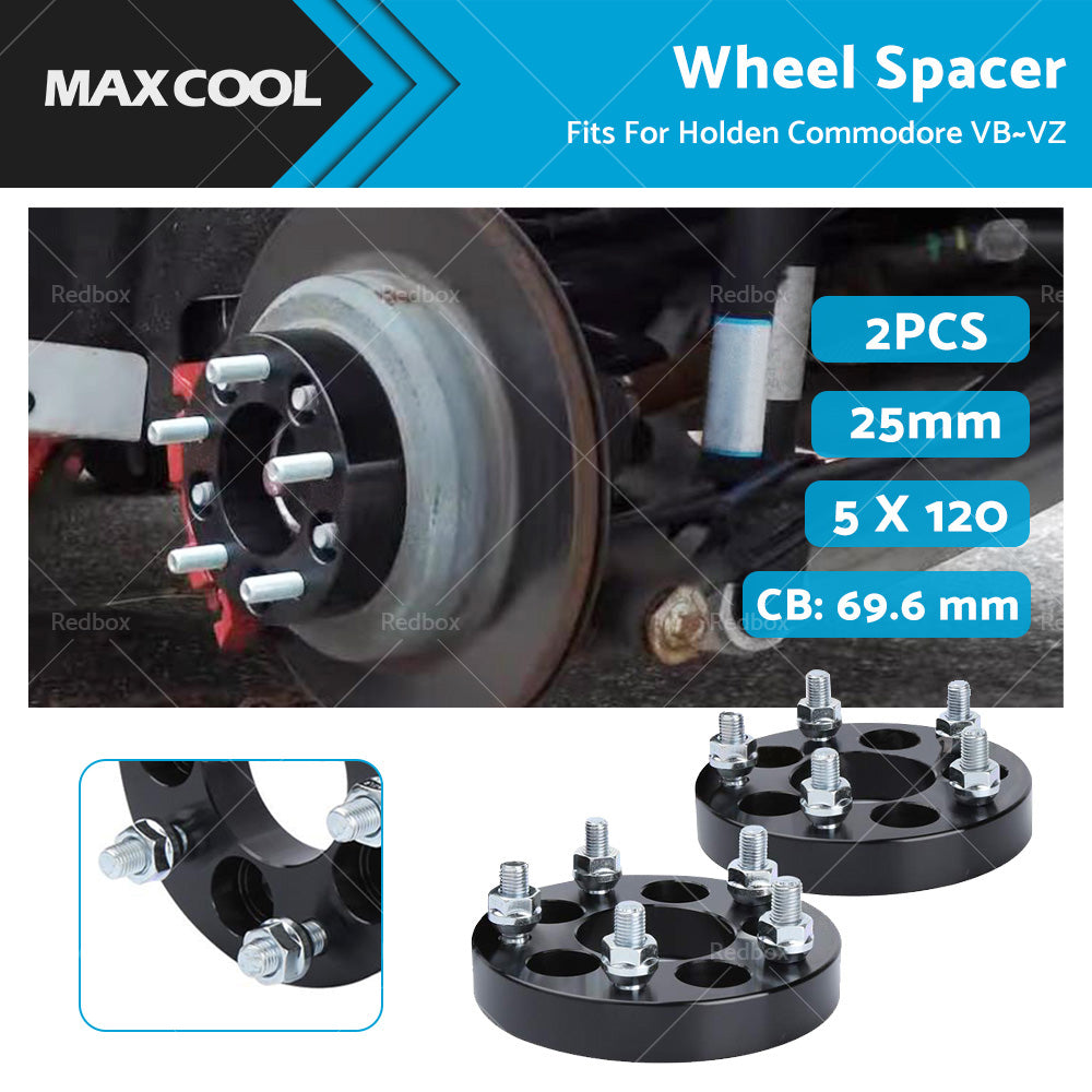 {{ 25mm Bolt-On Wheel Spacers Fits For Holden Commodore VB-VZ 5 X 120 69. 6 }} - Buy Car Parts Online at {{ Kaka Auto Parts }}.