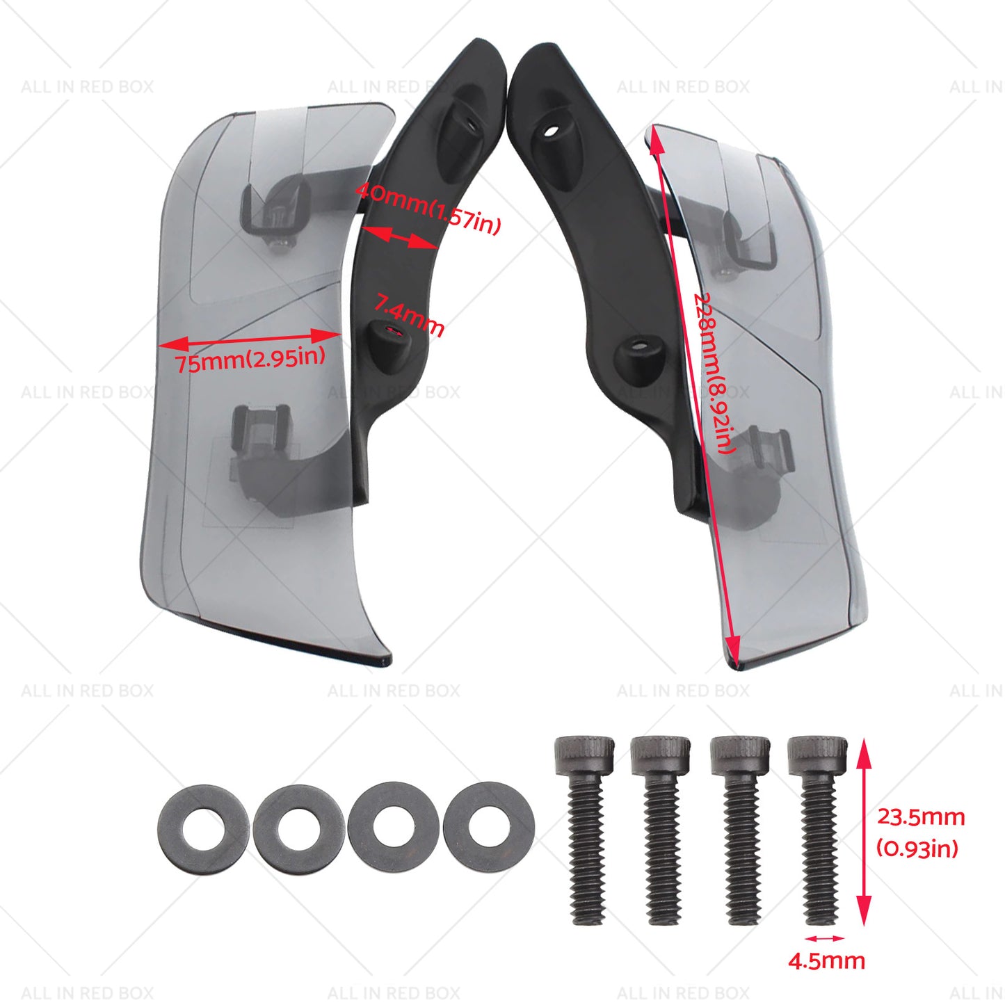 {{ Adjustable Upper Fairing Side Wind Air Deflector Suitable For Harley Road Glide }} - Buy Car Parts Online at {{ Kaka Auto Parts }}.