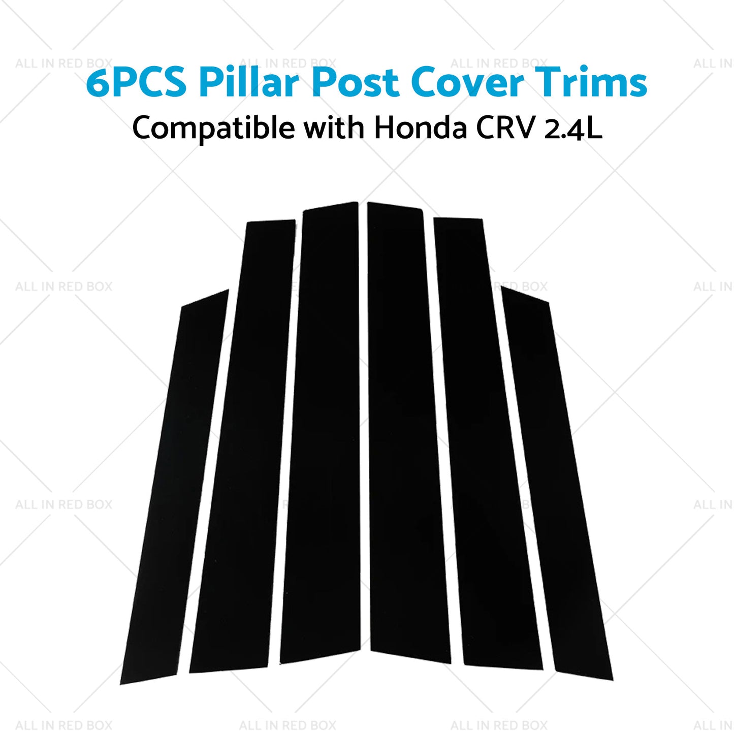 {{ 6PCS Black Window Trim Covers Suitable for 07-11 Honda CRV 2. 4L }} - Buy Car Parts Online at {{ Kaka Auto Parts }}.