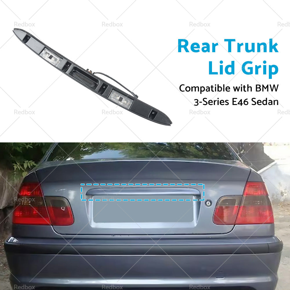 {{ Rear Trunk Liftgate Pull Handle 51137171699 Suitable for BMW 3 Series E46 Sedan }} - Buy Car Parts Online at {{ Kaka Auto Parts }}.