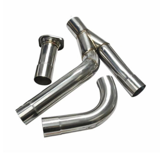 2x Exhaust Header Y-Pipe Suitable For Chevy Silverado Sierra 1999-2006 4.8L 5.3L
