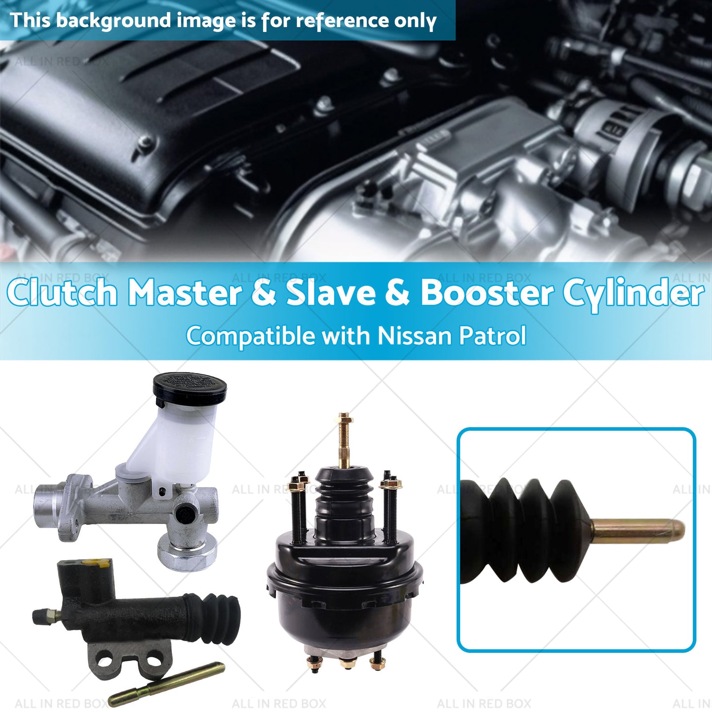 {{ Clutch Slave and Master and Booster Cylinder Suitable for Nissan Patrol GU Y61 }} - Buy Car Parts Online at {{ Kaka Auto Parts }}.