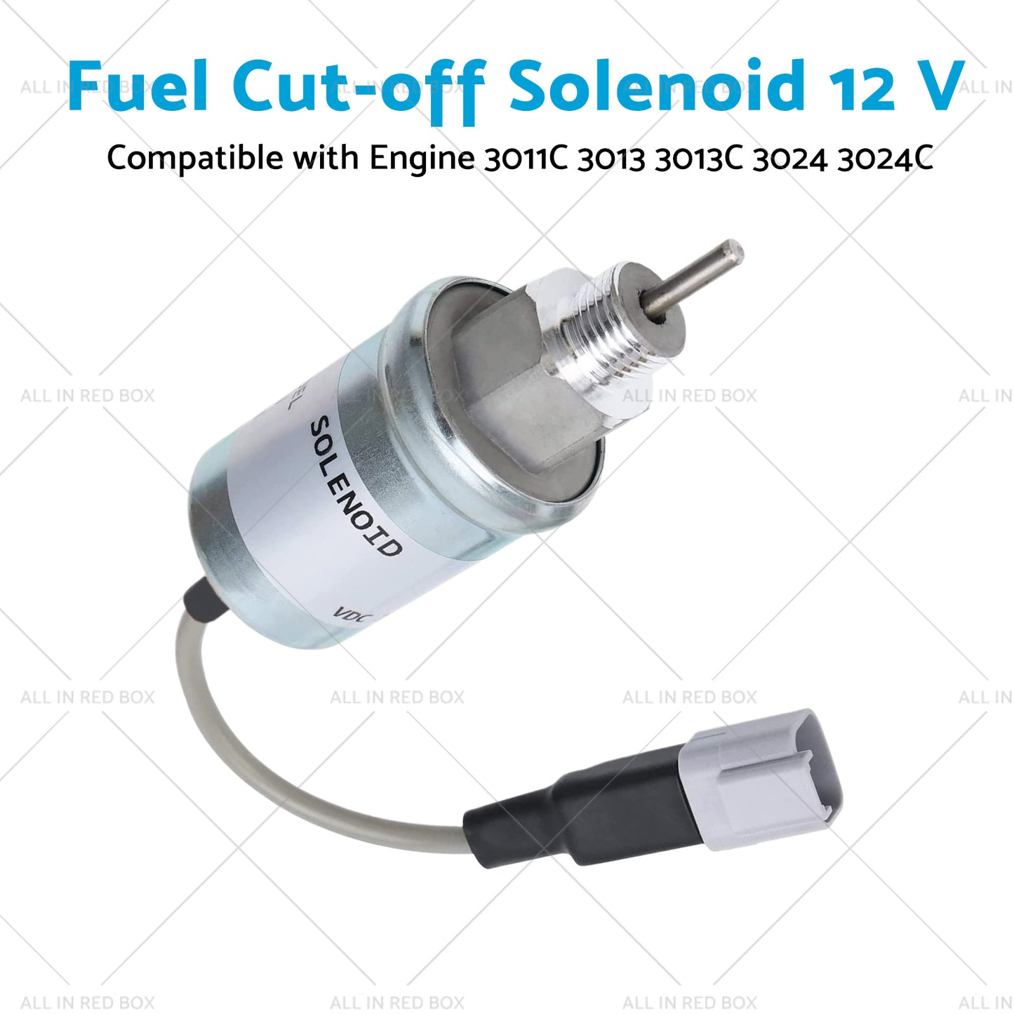 {{ Fuel Cut-off Solenoid 12 V Suitable for Engine 3024 3024C 3011C 3013 3013C }} - Buy Car Parts Online at {{ Kaka Auto Parts }}.
