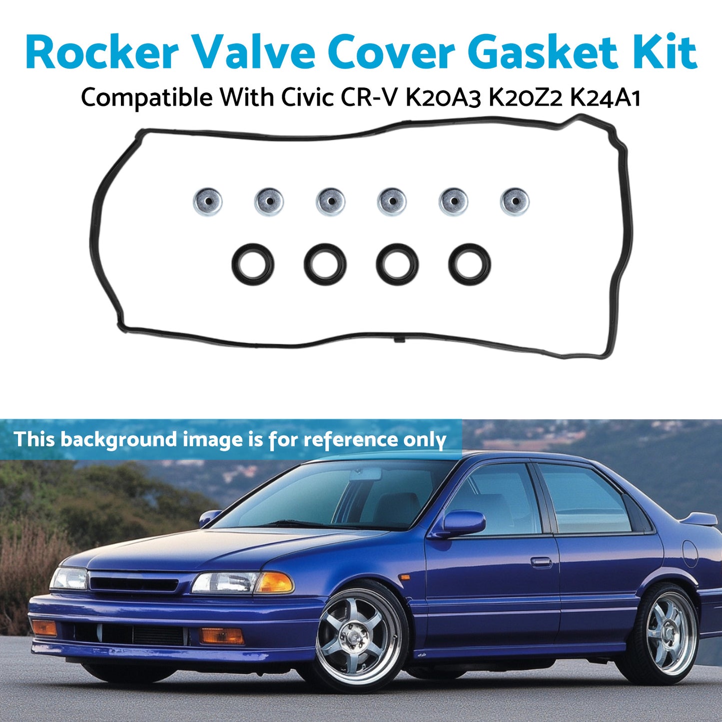 {{ Rocker Valve Cover Gasket Kit Silicone Suitable For Honda Integra DC5 K20A K20Z }} - Buy Car Parts Online at {{ Kaka Auto Parts }}.