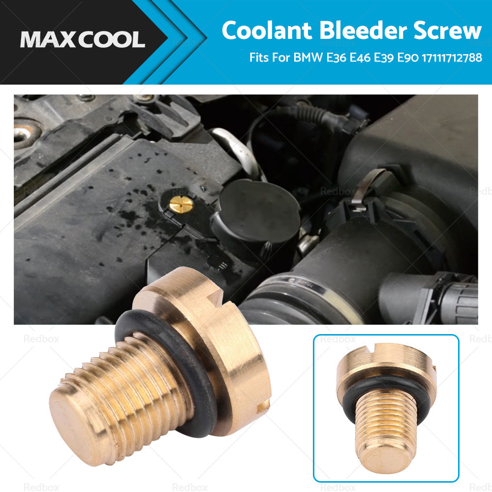 {{ Vent Screw Brass Radiator Coolant Bleed Screw ForBMW E36 E46 E39 E90 17111712788 }} - Buy Car Parts Online at {{ Kaka Auto Parts }}.