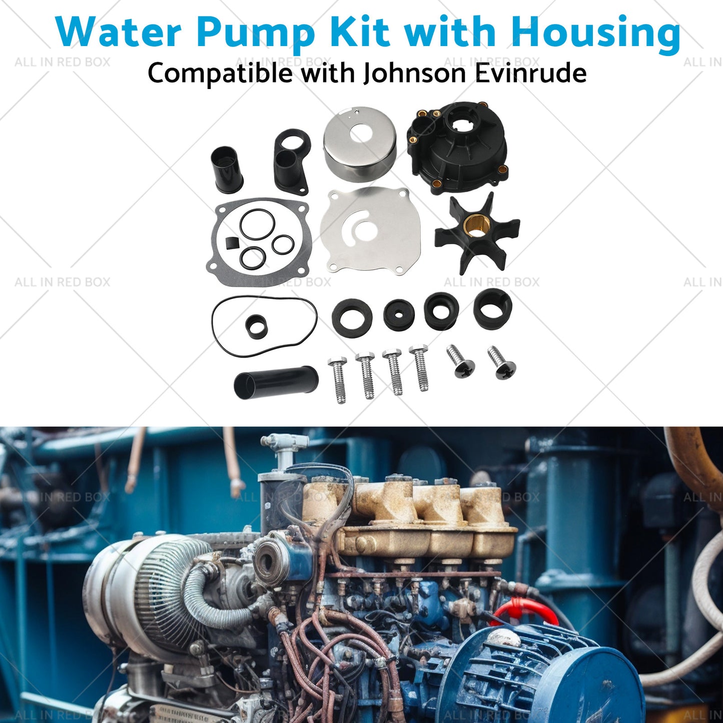 {{ 5001595 Water Pump Kit with Housing Suitable for Johnson Evinrude 75-250HP }} - Buy Car Parts Online at {{ Kaka Auto Parts }}.